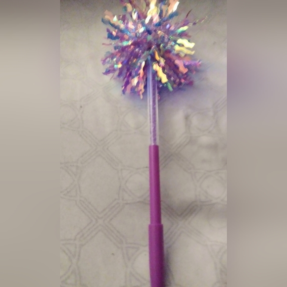 Pen with Tinsel Pom Pom colors 5 PC Girls Women Office Stationary - Picture 3 of 6